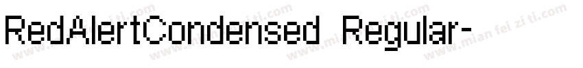 RedAlertCondensed Regular字体转换